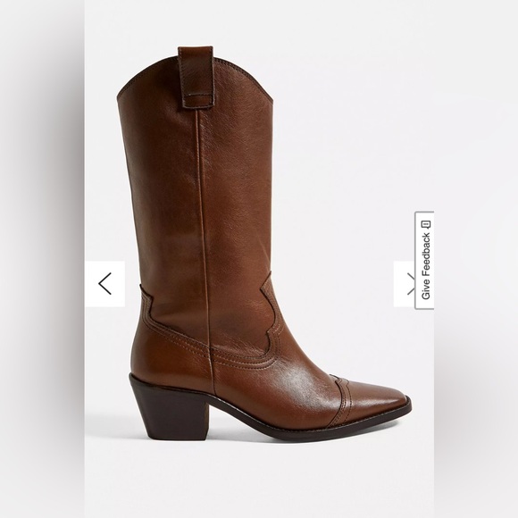 NIB Dakota Square Toe Leather Western Boots - Picture 3 of 11